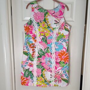 Lilly Pulitzer Pink and Green Floral Dress